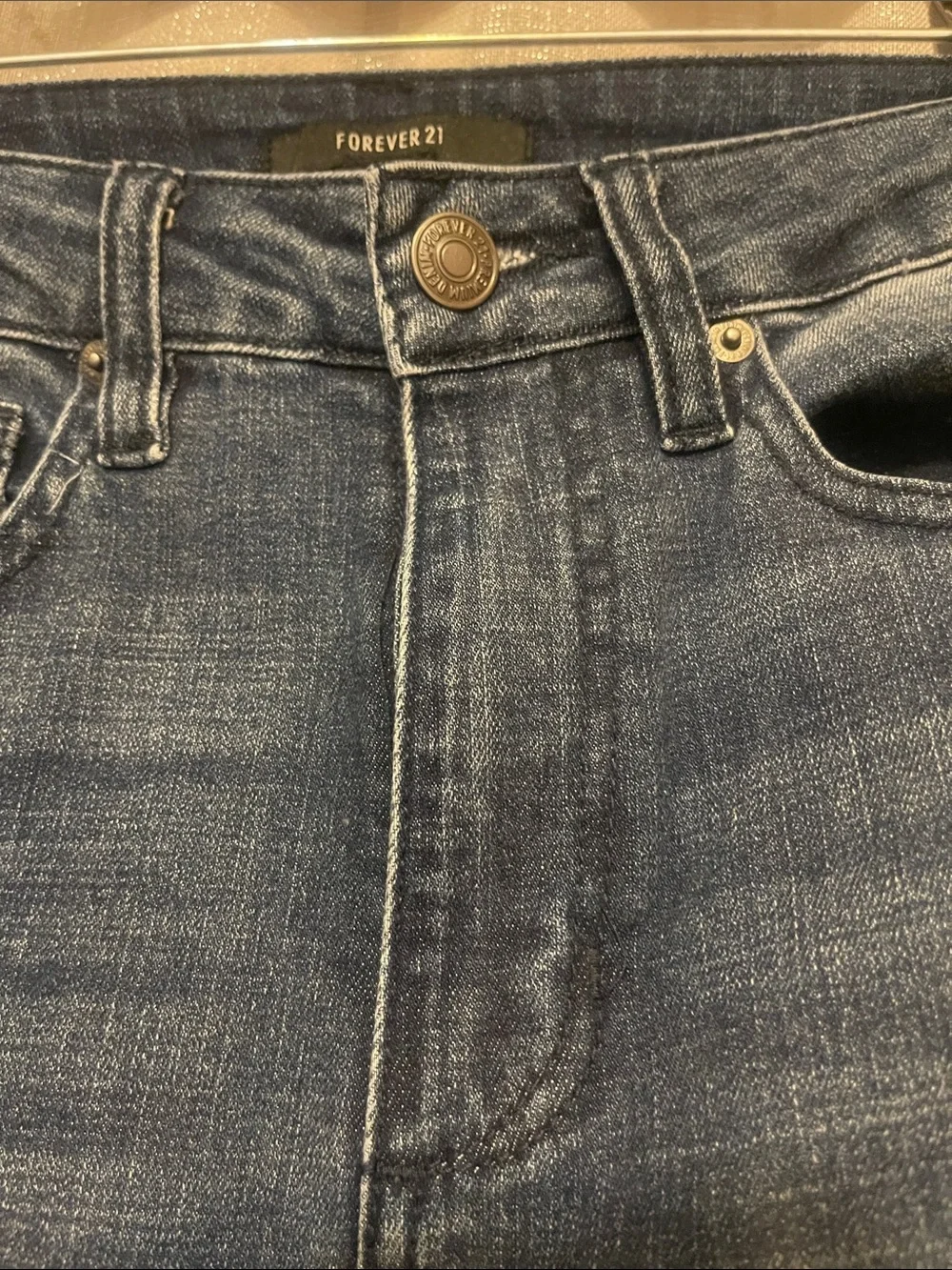 Forever 21 Dark Blue Flared Jeans